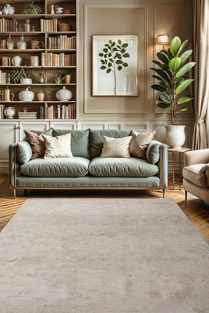 Tropical Cream Rugs 03337A Made in Turkiye